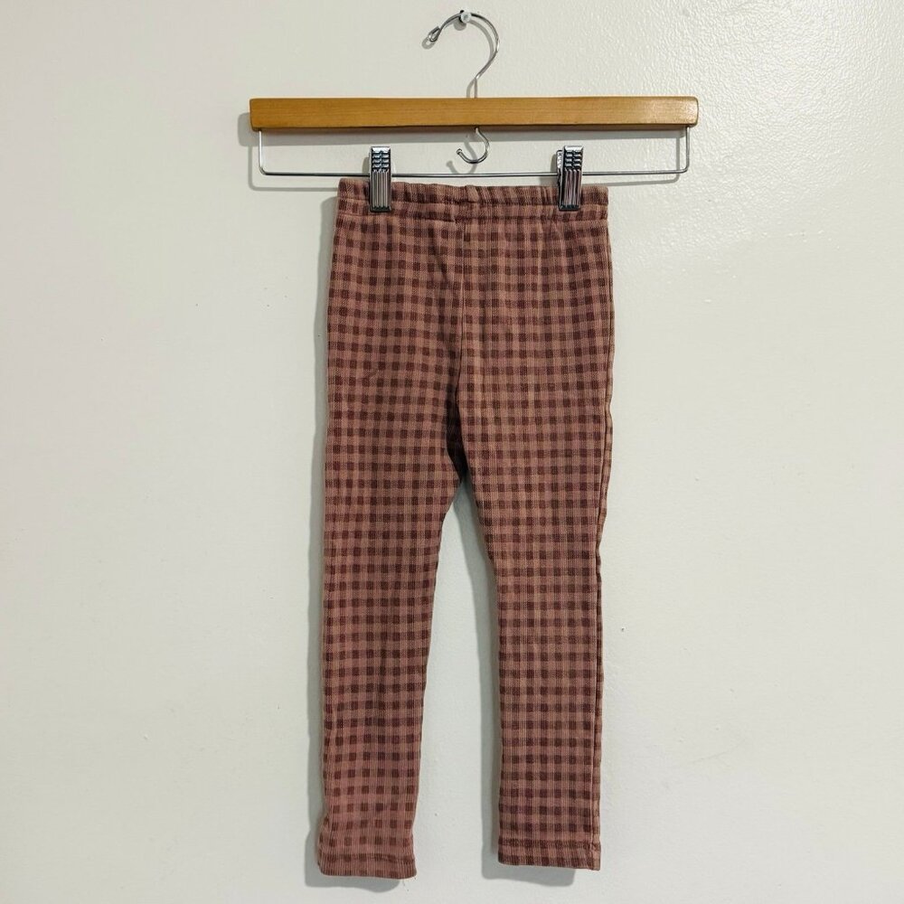 Zara Pink Checkered Leggings